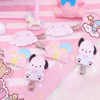

1PC Lovely Japan Anime Cinnamoroll PC Twins Stars Hairpins Hair Clip for Girls Gifts