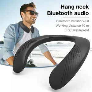 Bluetooth Speaker Wearable Speaker Wireless Neckband Neck Speaker Bluetooth Neckband Speaker Portable Speaker 3D Sound Buil #W1