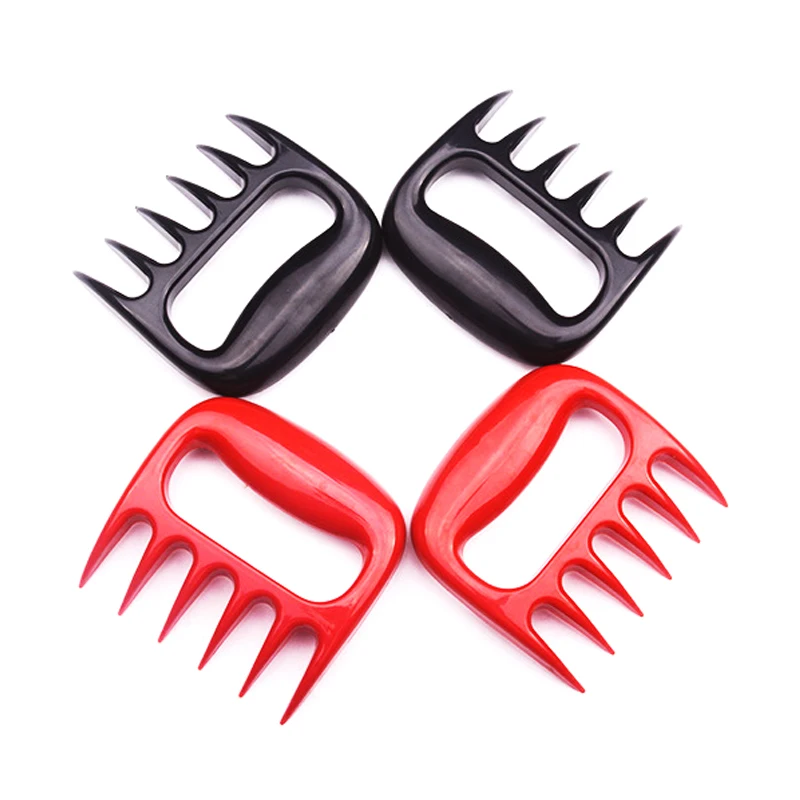 2Pcs Manual Bear Claw Barbecue Fork Portable BBQ Meat Fork Bear Claw Meats Separator BBQ Grill Gadget Pork Shredde Kitchen Tools