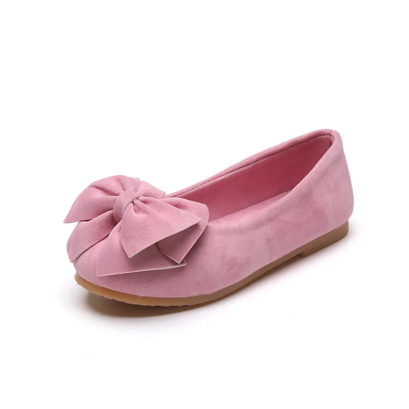 Suede Kids Loafers Girls Princess Shoes
