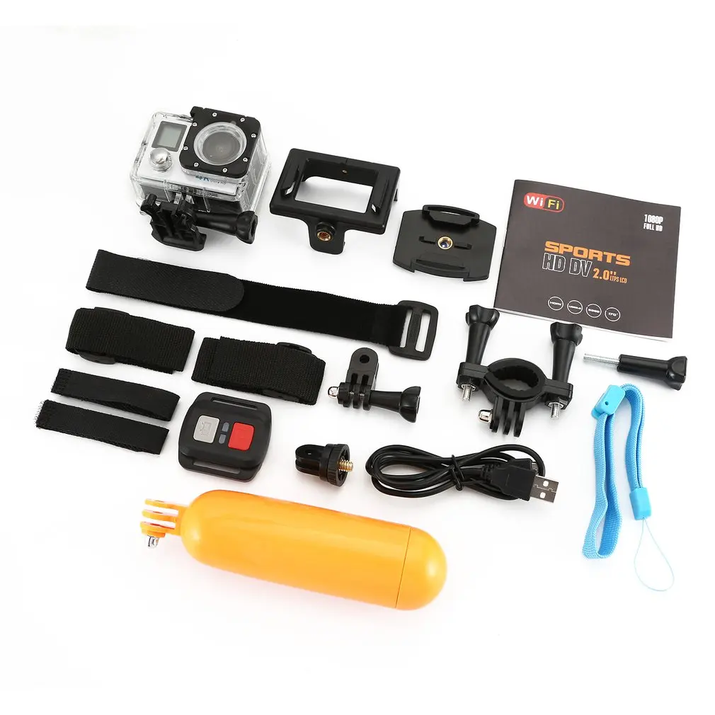 

X5 Pro Sports Camera 2H WiFi Remote Control Camera With Remote-Control Action Cam Underwater Waterproof Helmet Cam