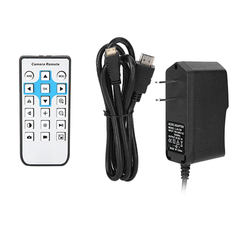 1080P HDMI 24MP USB цифровой электронный микроскоп с пультом дистанционного управления