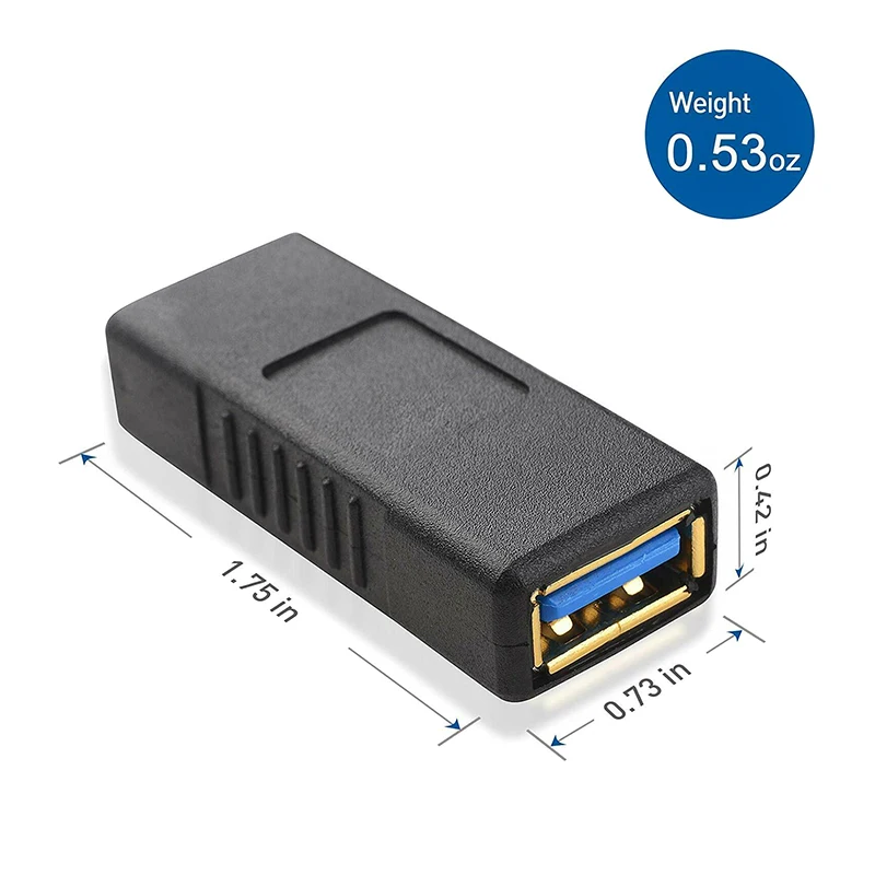 USB-A Женский к USB-A Женский адаптер USB 3,0 двойной женский адаптер VH99