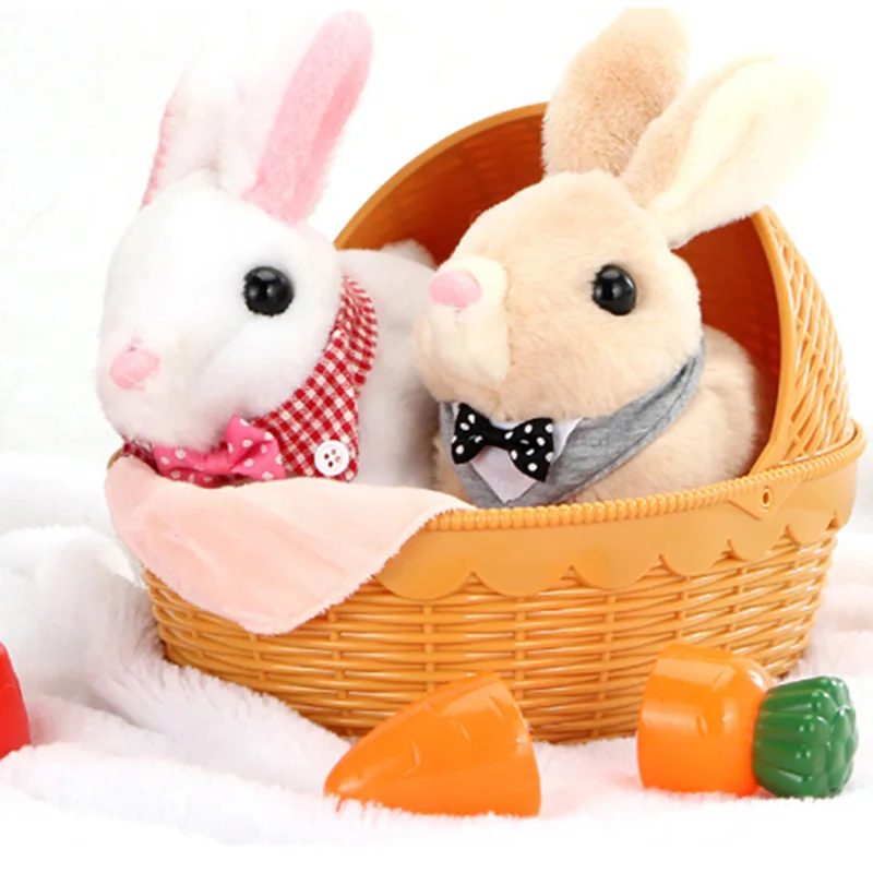 

Nora chong bao Electric Adorable Rabbit Smart Walk Sound Pet Playmate Cute Rabbit Play House Toys 933-1