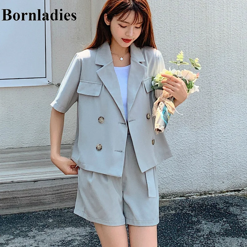 Женский Повседневный костюм из 2 предметов элегантный винтажный черного и синего