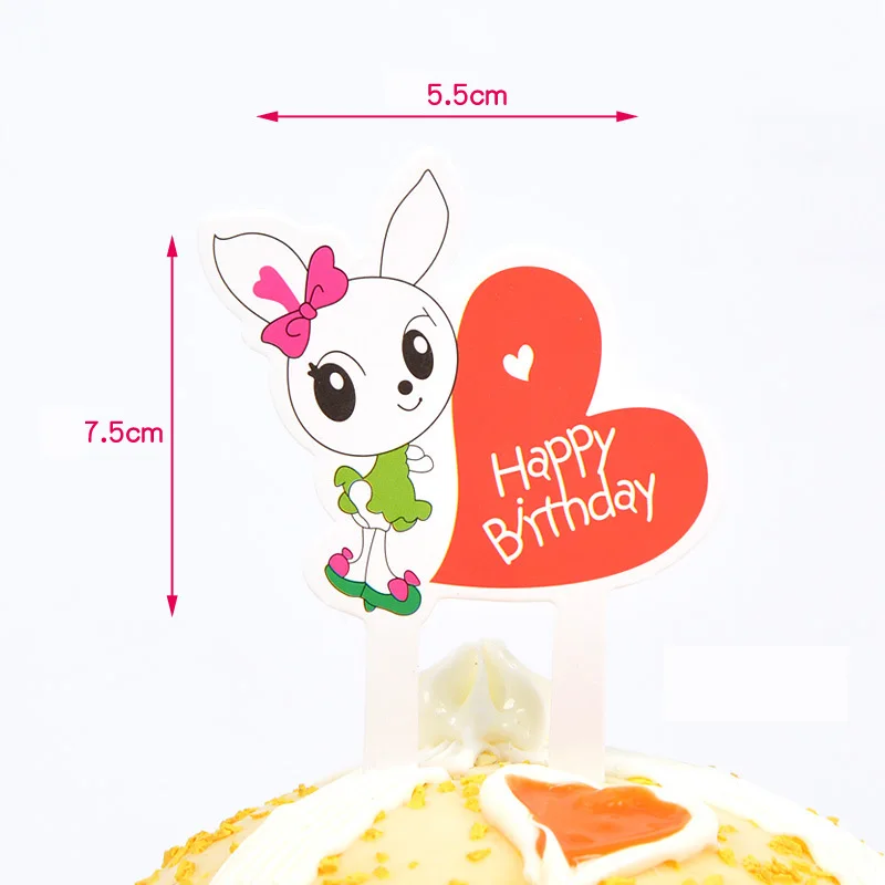 13 10 шт./лот бумажный мультяшный воздушный шар Hello Kitty Медведь Свинья с днем рождения кекс Топпер детский душ принадлежности для юбилейной вечеринки - Цвет: 13