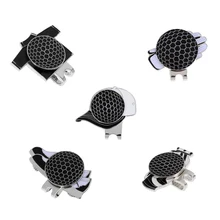 5 шт. разные узоры на клипсе; крепящиеся к шляпе; со съемной маркер мяча для гольфа черный