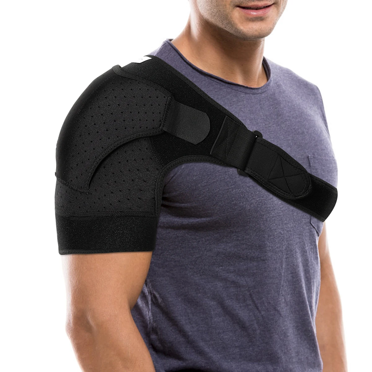 Eachbid Adjustable Neoprene Shoulder Support Brace Rotator Cuff