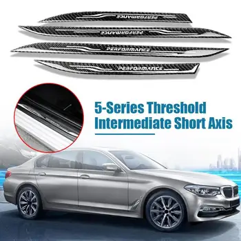 

Car Door Sill Scuff Plate Sticker Carbon Fiber Auto Door Threshold Guard Protector for BMW 5 Series F10 2011-17