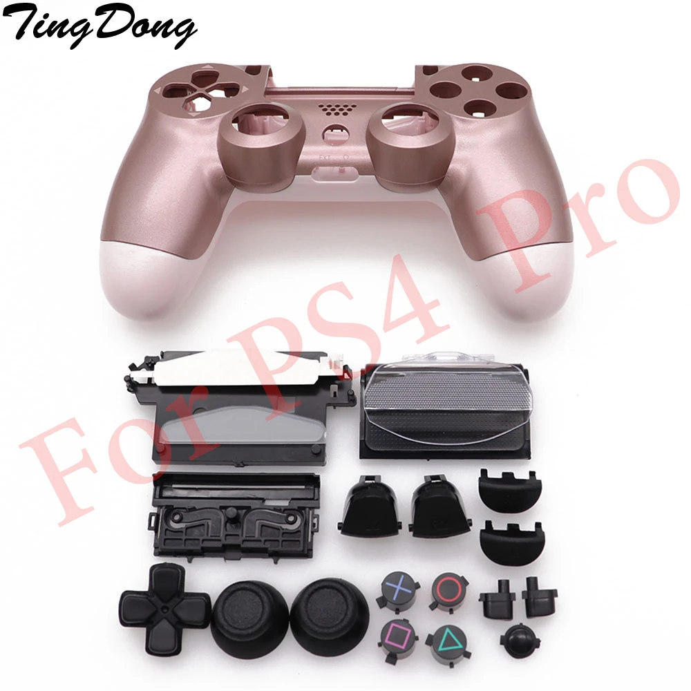 Ps4 Pro 4 0 Controller Rose Pink Case Soft Smooth Housing Shell Cover For Ps4 Pro V2 Dualshock 4 Pro Jds 040 Jdm 040 Cases Aliexpress