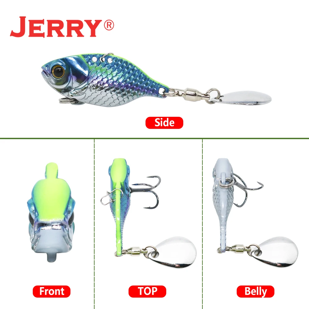 Jerry Dory Metal Blade VIB Tengsten Vibration Spinning Fishing Lures  Colorado Saltwater Freshwater Bait Wholesale