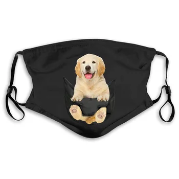 

Golden Retriever In Pocket Cute Little Dog Men mask Cotton S 6XL Men Women Unisex Fashion mask Free Shipping-in masks from pm2.5