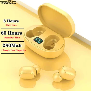 

Trop Weiling Led Display Bluetooth Earphones Tws Hifi Headphones Active Noise Cancelling Earbuds In Ear Sport Headset for xiaomi