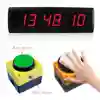 Big Electronic Led Countdown Timer Stopwatch Clock With Line Switch Button Reset To Zero Remote Speech Contest Game Gym Timer 1