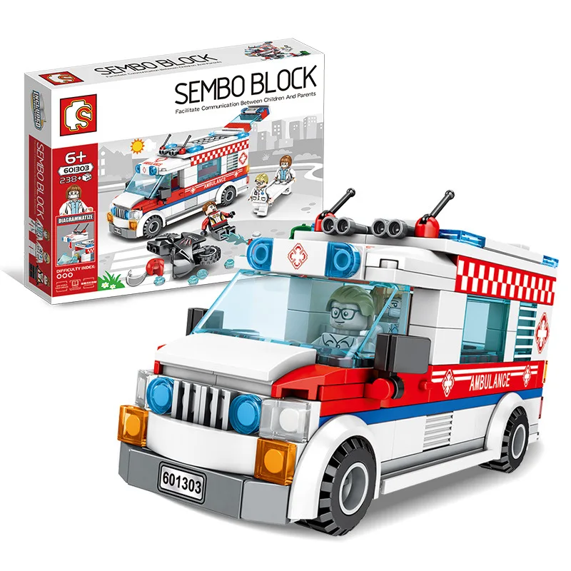 238 шт. Sembo 601303 развивающие Строительные блоки DIY игрушки для детей городская серия