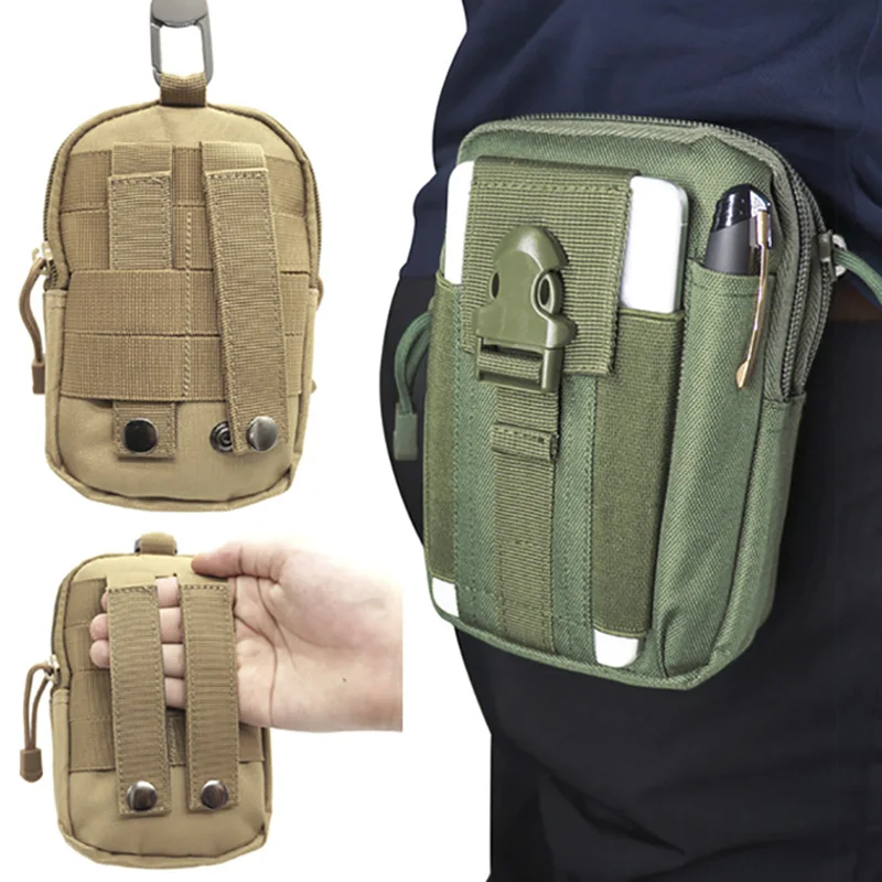 Tactical Belt Bag Army Belt Nylon Pouch for Women Men Fanny Pack Waist Hip Bum Bags for Hiking Daypack Travel Phone Holder