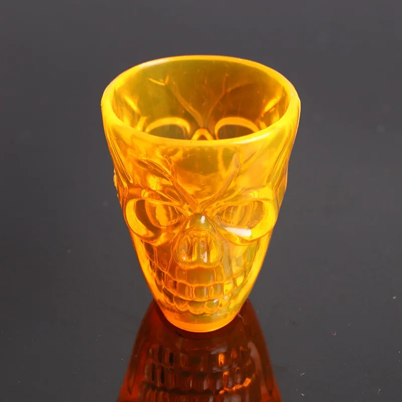 4 шт., прозрачная пластиковая пивная кружка с черепом на Хэллоуин для домашнего бара, пивные и вечерние свадебные очки для отеля, подарочная посуда для напитков