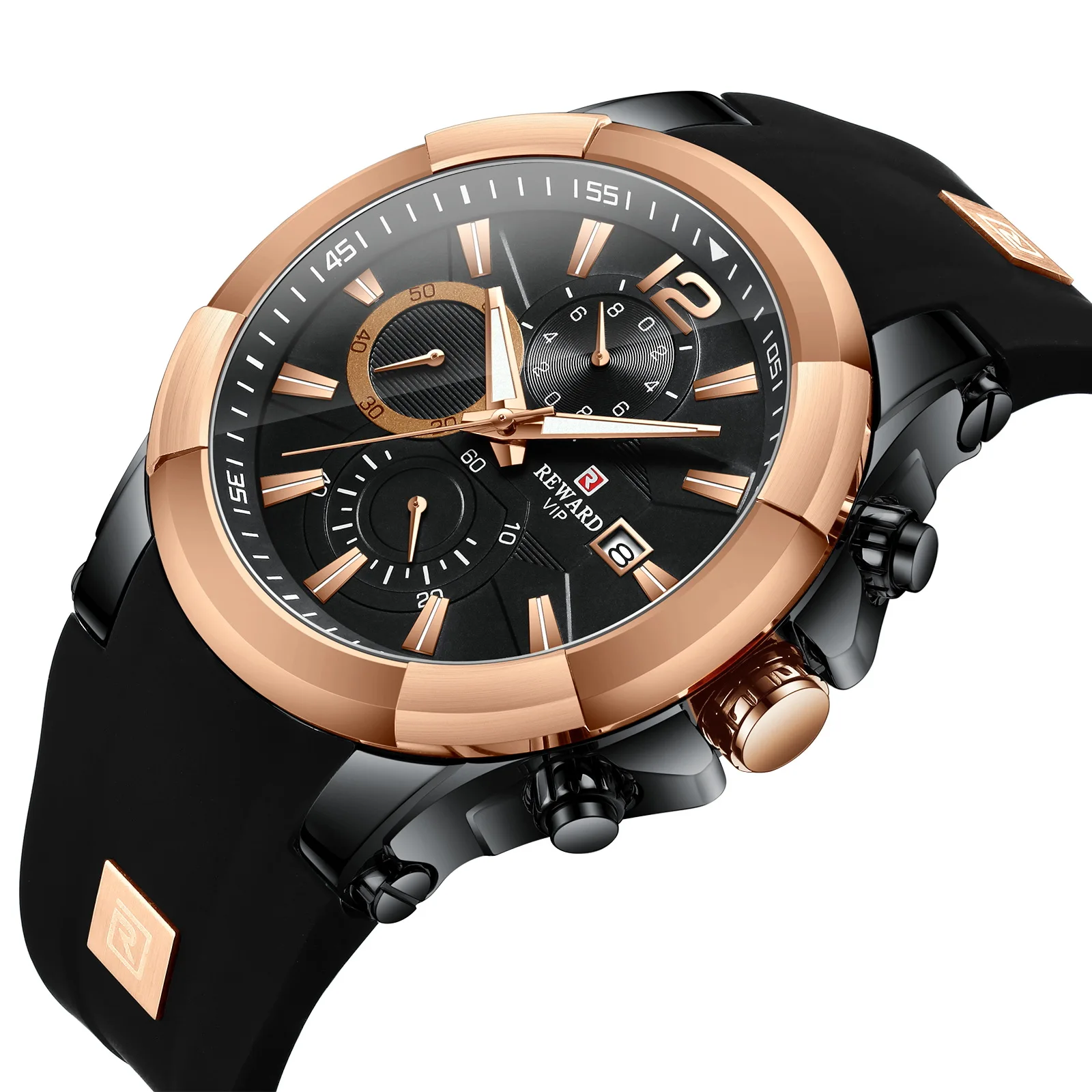 New Mens Watch Top Luxury Brand Men Silicone Band Sports Watch Men's Quartz Date Clock Waterproof Wrist Watch Relogio Masculino