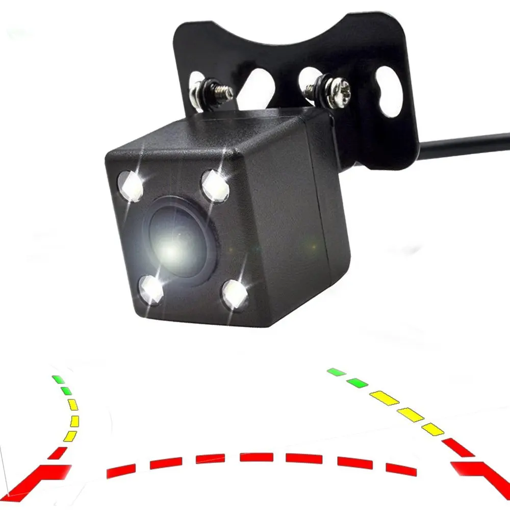 AMPrime интеллектуальная динамическая траектория треков камера заднего вида HD CCD обратная резервная камера авто реверсивная парковочная система