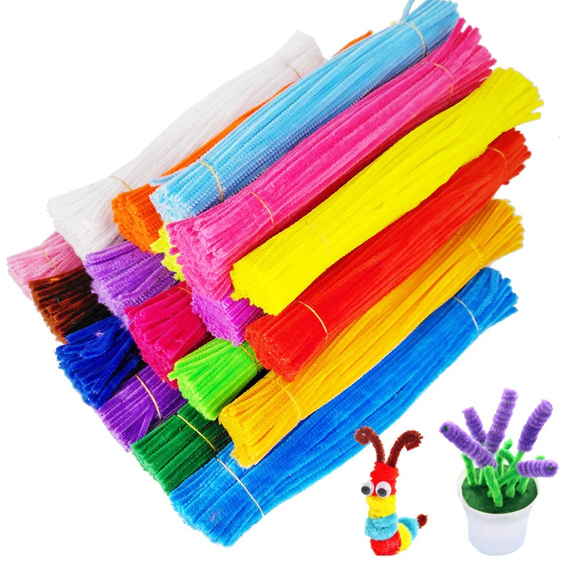 30cm Chenille Stems Pipe Cleaners Children Educational Toys Handmade Colorful Chenille Stems Pipe for DIY Craft Supplies