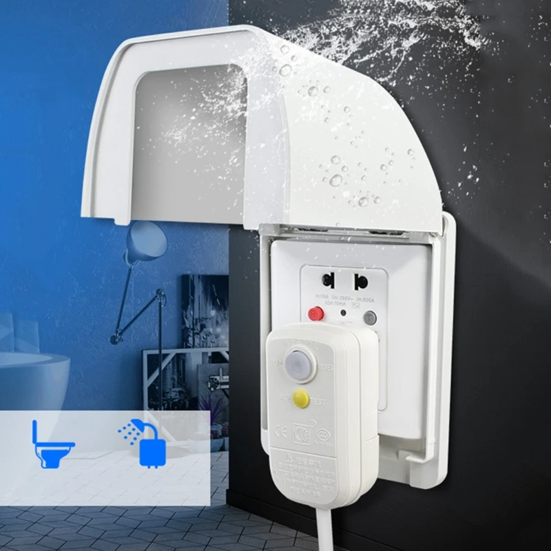 

86 Type Water Heater Wall Socket Splash-proof Waterproof Box Heightened Leakage Protection Watertight Boxes for Bathroom