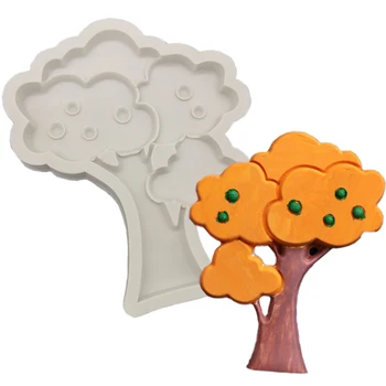 

Cartoon Fruit Tree Molds Fondant Cakes Decorating Tools Silicone Molds Sugarcrafts Chocolate Baking Tool For Cakes Gumpaste Form