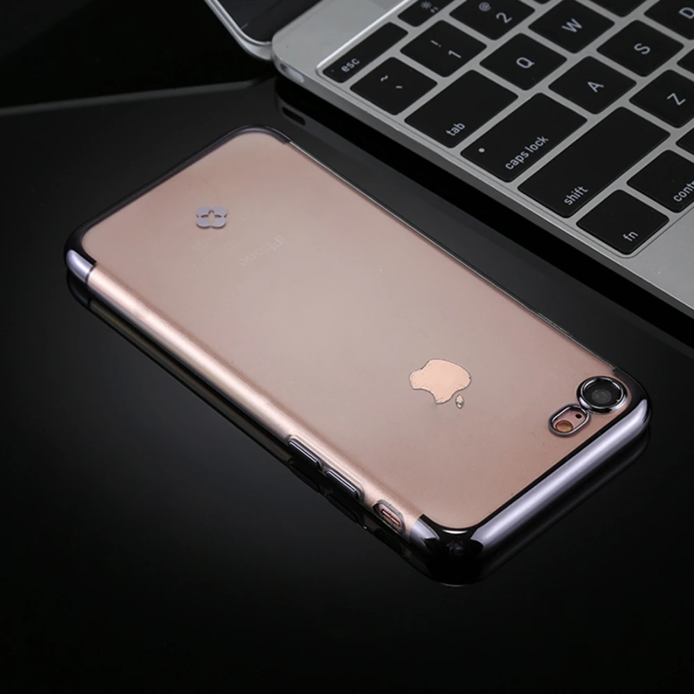 TOTU чехол для телефона s, чехол для iPhone 7, 8, iPhone 7 Plus, 8 Plus, покрытие+ из ТПУ, прозрачный, Мягкий защитный чехол на заднюю панель