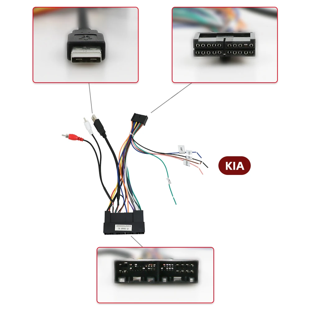 Для KIA K2 жгут проводов автомобильный радиоадаптер разъем провода Plug and play