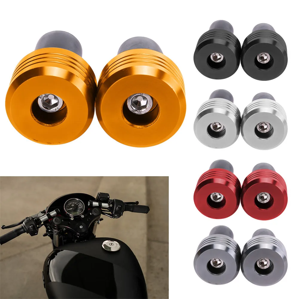 

7/8" Motorcycle Handlebar Grip End Caps Aluminum Plugs Moto Handle Bar Weight Slider Stopple Stopper Motorcycles Accessories