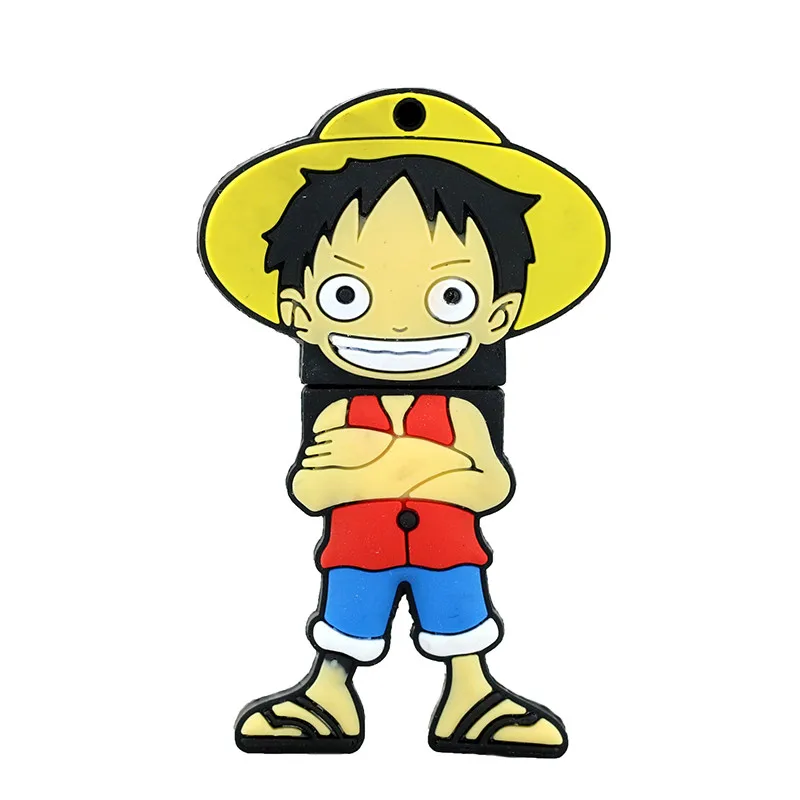 JASTER one piece 64 Гб USB флеш-накопитель 4 ГБ USB 2,0 Мультфильм Луффи U диск 16 Гб флэш-накопитель 32 Гб Флешка 8 Гб 128 ГБ USB карта памяти - Цвет: 1