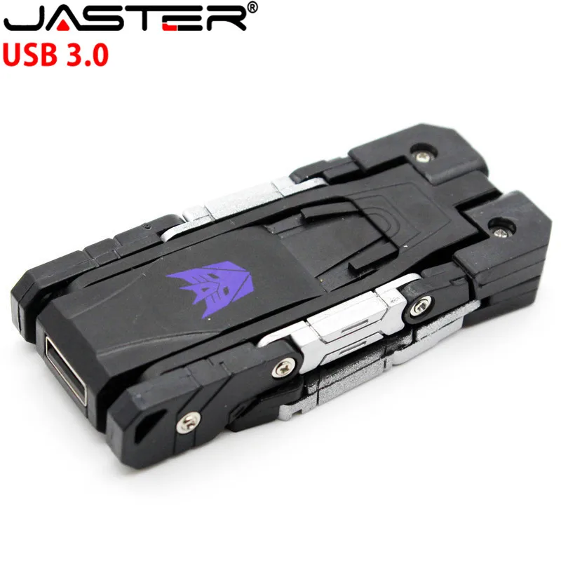 JASTER USB 3,0 пластиковая игрушка стиль U диск мультяшный персонаж usb флеш-накопитель трансфомер 4 Гб 64 ГБ 8 ГБ 16 ГБ 32 ГБ трансформационный робот