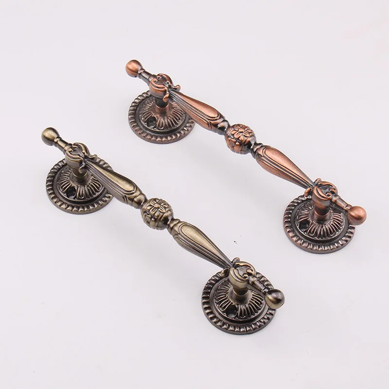 

Manufacturers Direct Selling Vintage Bronze Handle Chinese Style Wardrobe And Cabinet Drawer Surface Mounted Handle Ming Hole Do