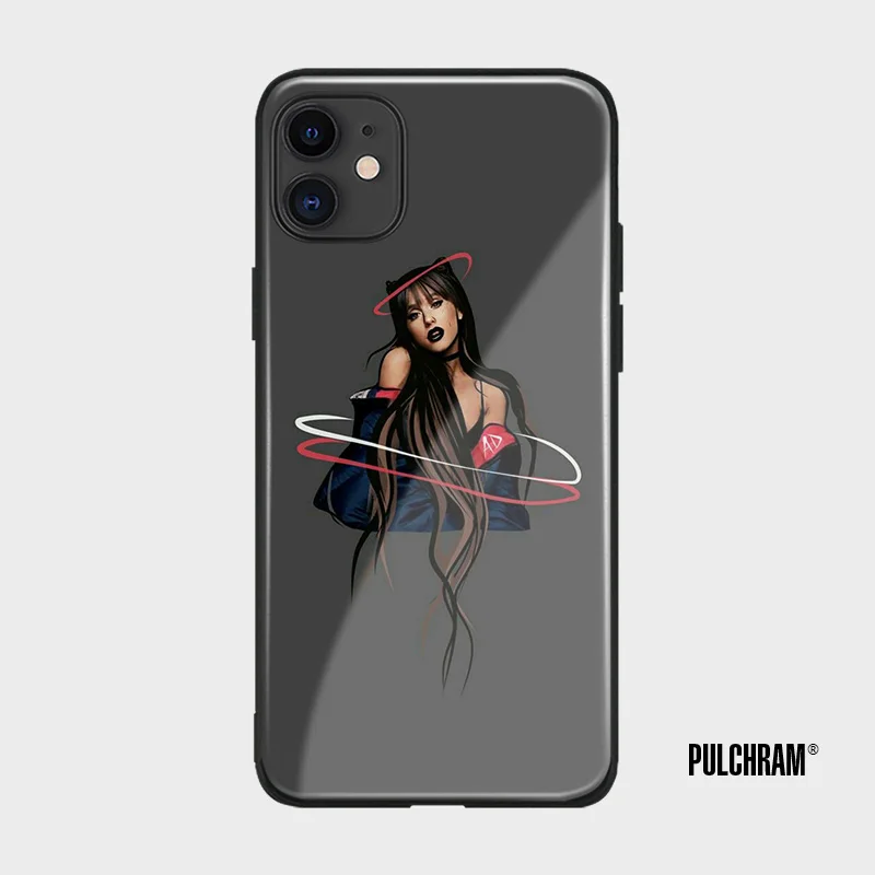 Мягкий силиконовый стеклянный чехол Ariana Grande cat valentine Ari для Apple iPhone 6 6s 7 8 Plus X XR XS 11 Pro