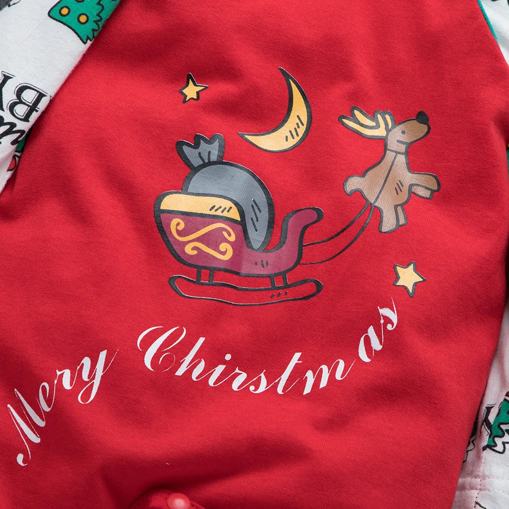 Рождественское боди; одежда для маленьких детей; Рождественская одежда для детей с принтом; Рождественская семейная одежда; цельнокроеная Рождественская одежда