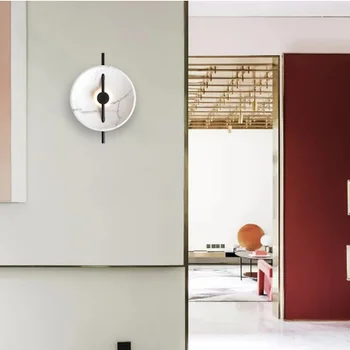 

Postmodern LED living room Wall lamps Nordic lighting stairs fixtures bedroom Wall lights Novelty home deco aisle sconces MJ1014