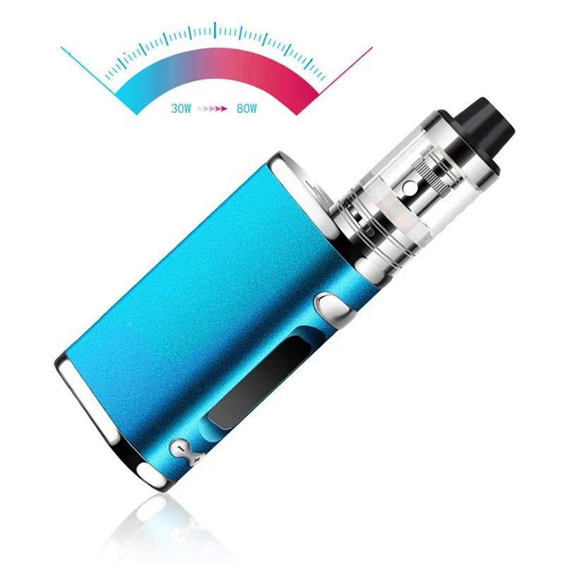 80 Вт vape ручка стартовый набор с 2000 мАч батарея металлический корпус мод коробка распылитель электронная сигарета обслуживаемый атомайзер кальян