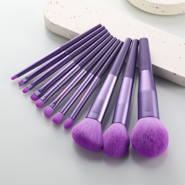 Long Tube Makeup Brushes Travel Set Professional Natural Hair Powder Foundation Eyeshadow Contour Eyebrow Cosmetic Brush Kit
