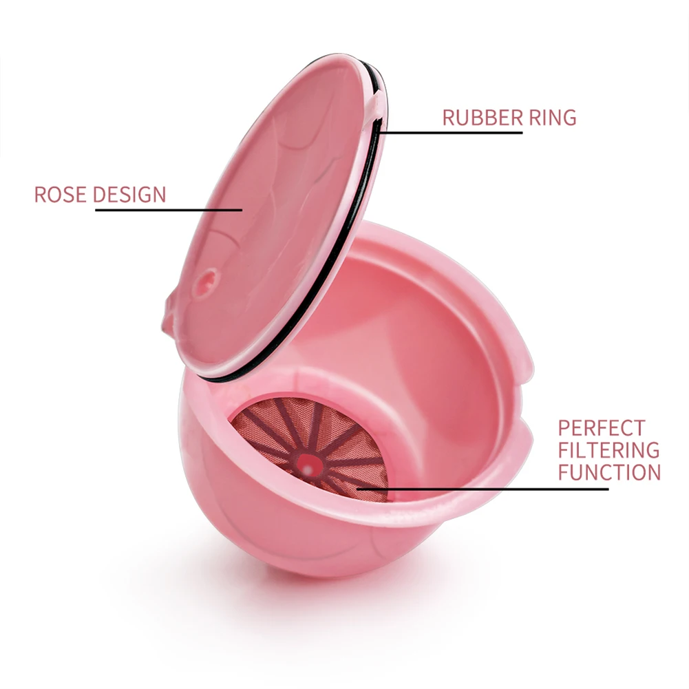 

Hot Plastic Reusable Refillable Coffee Filter Capsule Cup For Dolce Gusto Machines Coffee Machine Accessories Kitchen Tools