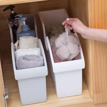 

Kitchen Cabinet Pulley Pot Lid Rack Bedroom Multifunction Room Box Organizer Case Simple Living Home Storage Sliding Creati