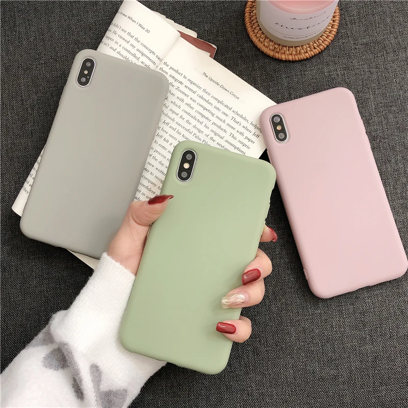 Однотонный силиконовый чехол Gimfun для Iphone 11 Pro Max X Xs Xr 6 7 8Plus мягкий накладка