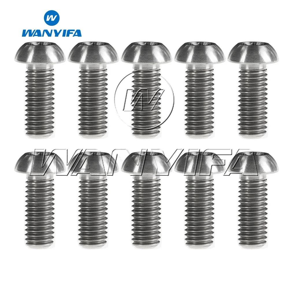 Titanium Wanyifa Ti Болт M8x20mm Torx40 винты для DUCATI Мотоцикл Велоспорт дисковый тормоз ротор 10 шт./лот - Цвет: Titanium