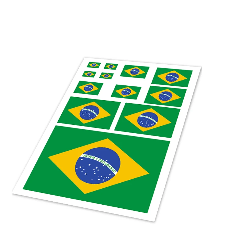 Brizal Auto Decal World Cup Brazilian National Flag Car Stickers Phone