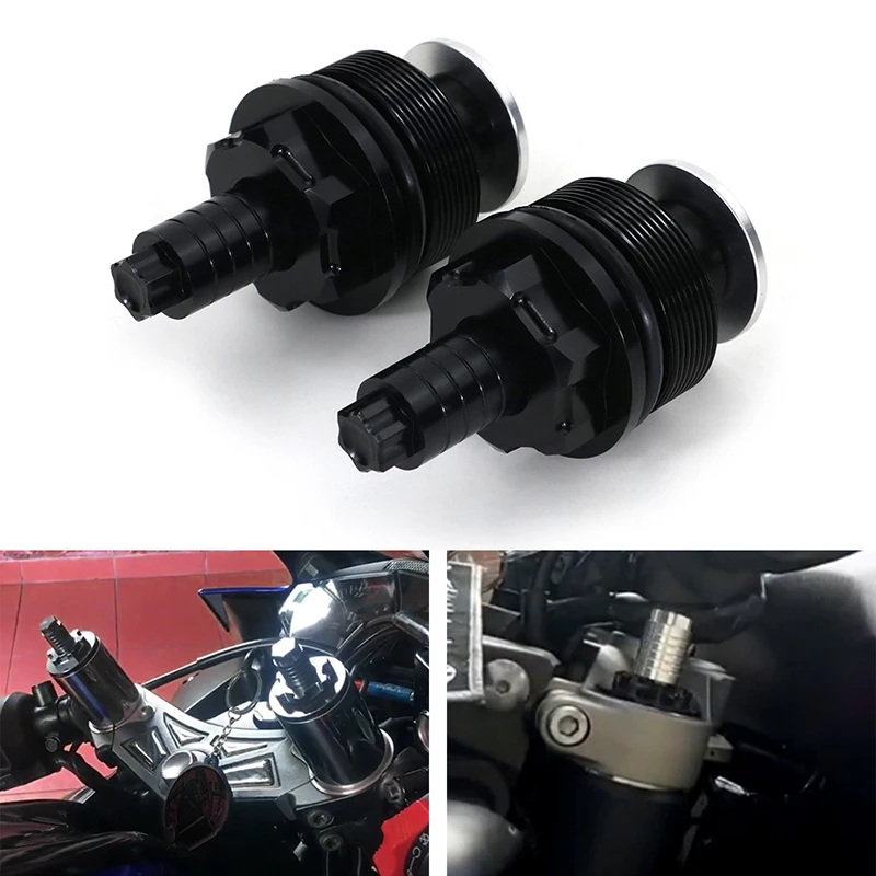 

Front shock absorber screw cover Cap Preload Adjusters Fork Bolts For Honda XL185 XL125 CX500 CX500C Custom CB200 CB360 CM400T