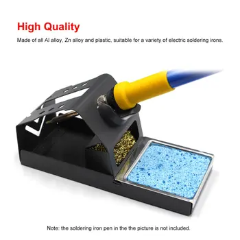 

Soldering Iron Stand Holder Welding Tool Handle Metal Support Station Frame Bracket Base With Solder Sponge High Temperature
