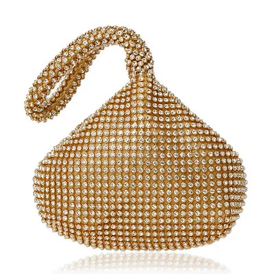 SEKUSA Soft Beaded Women Evening Bags Cover Open Style Lady Wedding Bridalmaid Handbags Purse Bag For New Year Gift Clutch YM1217gold