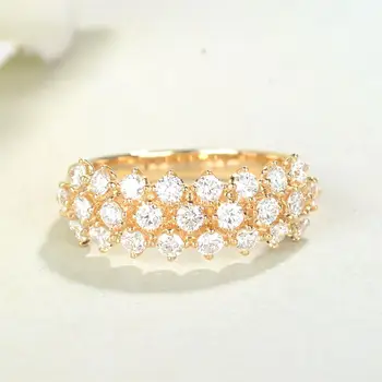 

Fashion Flower Gold Crystal Ring Noble Luxury Fashion Ladies Ring Factory Wholesale