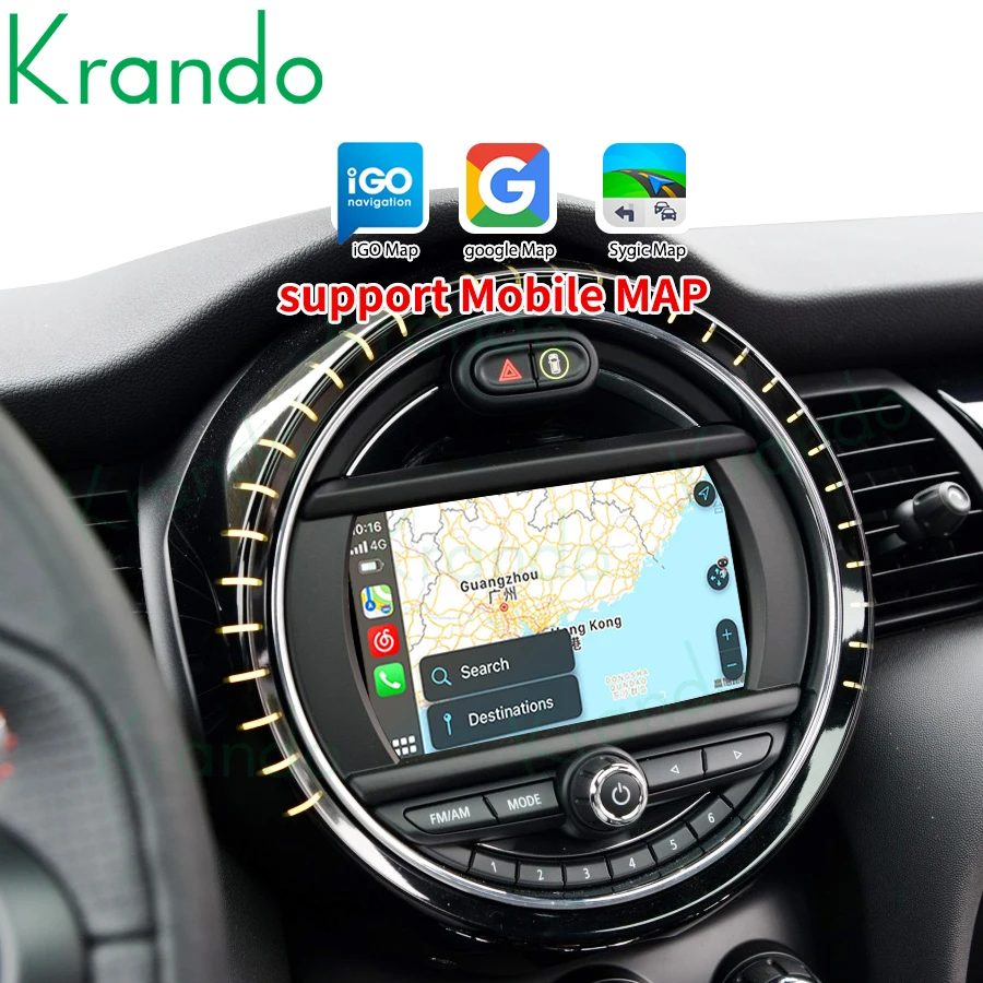 Krando Upgrade Android Auto Wireless Carplay Interface Box per BMW Mini Cooper F54 F55 F56 F60 R60 2007-2018 CIC NBT EVO Module