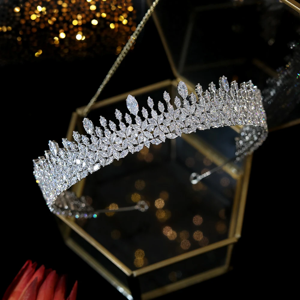 ASNORA Wedding Crown CZ Tiaras Princess Ladies Tiaras And Crowns To Participate In The Party Parade Accessories A01089