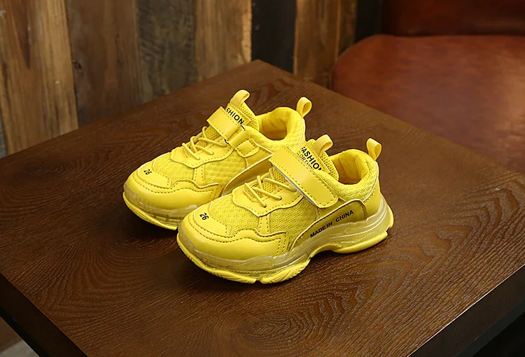 AFDSWG весенне-осенняя сетчатая дышащая обувь, женские кроссовки, желтая детская обувь для мальчиков, кроссовки для мальчиков