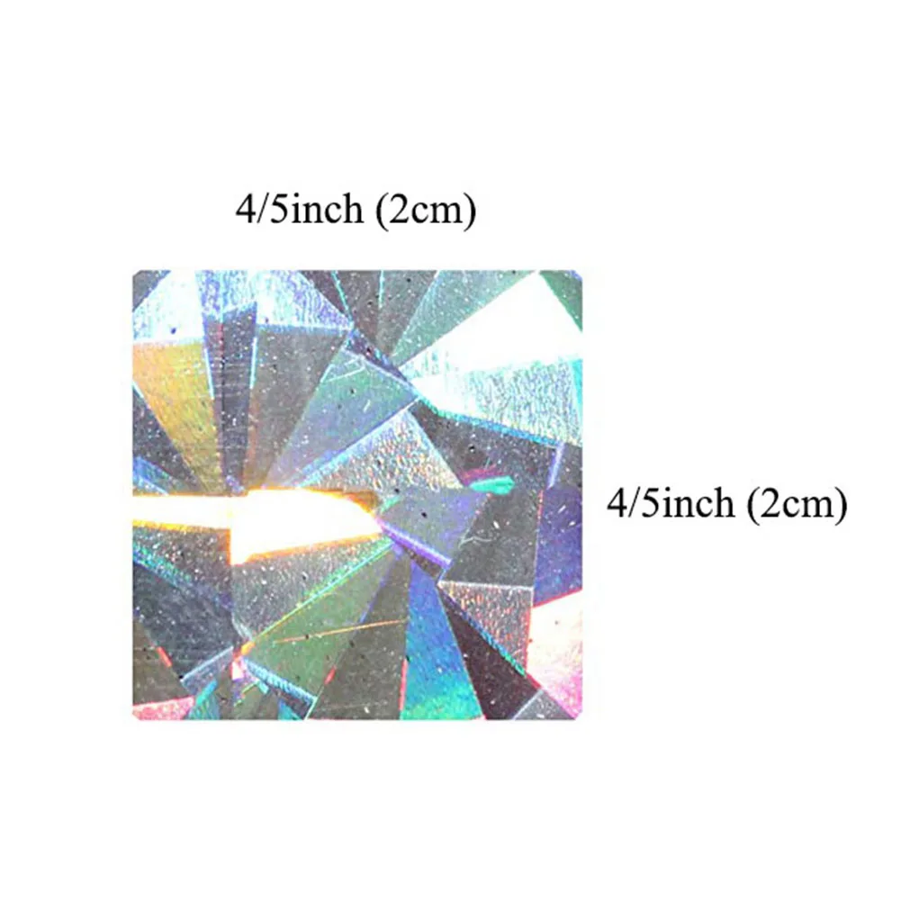 300 шт скретч наклейки s 20*20 мм квадратный алмаз Лазерный цвет металлик серебро голограмма царапины наклейки этикетки канцелярские товары
